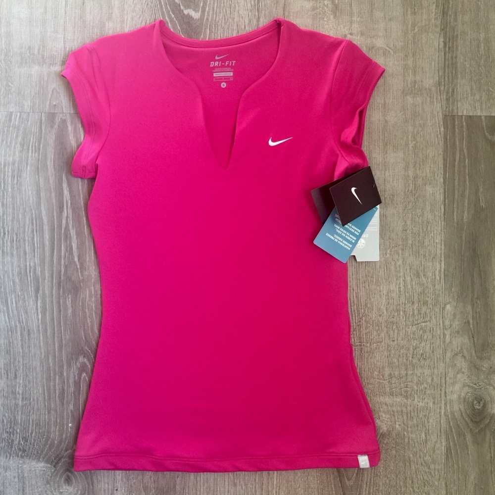 Pink Nike dry-fit tennis collection Tee